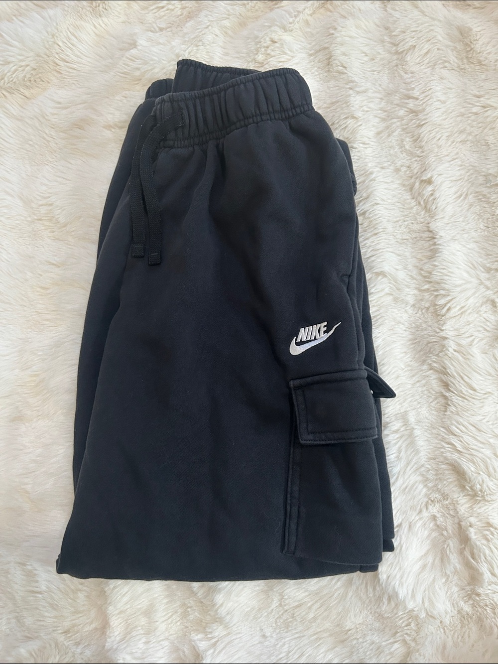 Nike Black Baggy Cargo Sweatpants